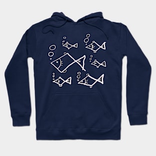 fish:Fish pattern drawn by myself. Hoodie